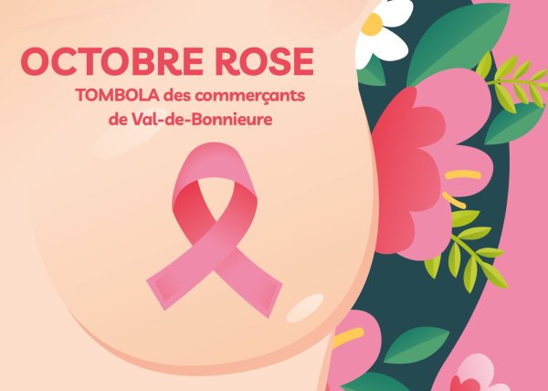 Logo Octobre rose > tombola des commerçants